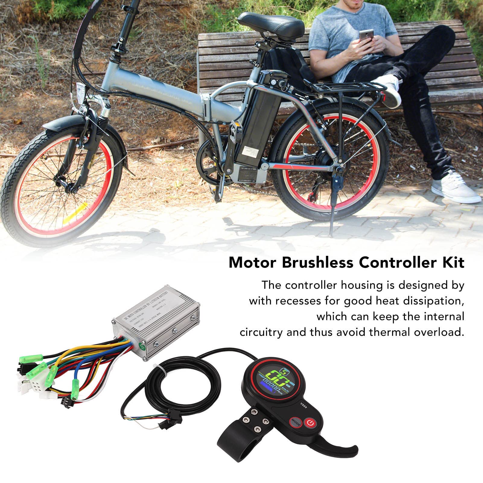 自転車ブラシレスコントローラーキット　36V / 48V 楽天市場】自転車ブラシレスコントローラーキット、36V / 48V : 真打