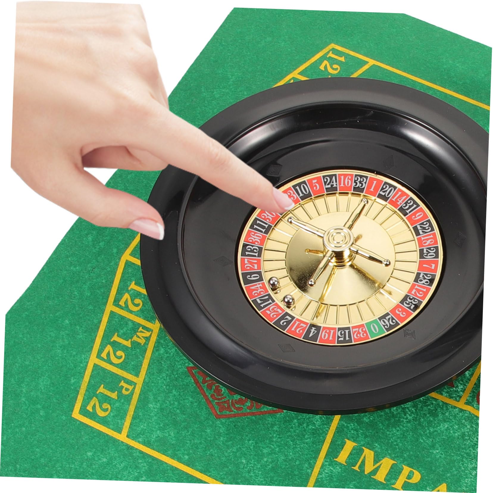 Ruota Poker Domestica da Tavolo 25cm, Gioco Rotante Leggero