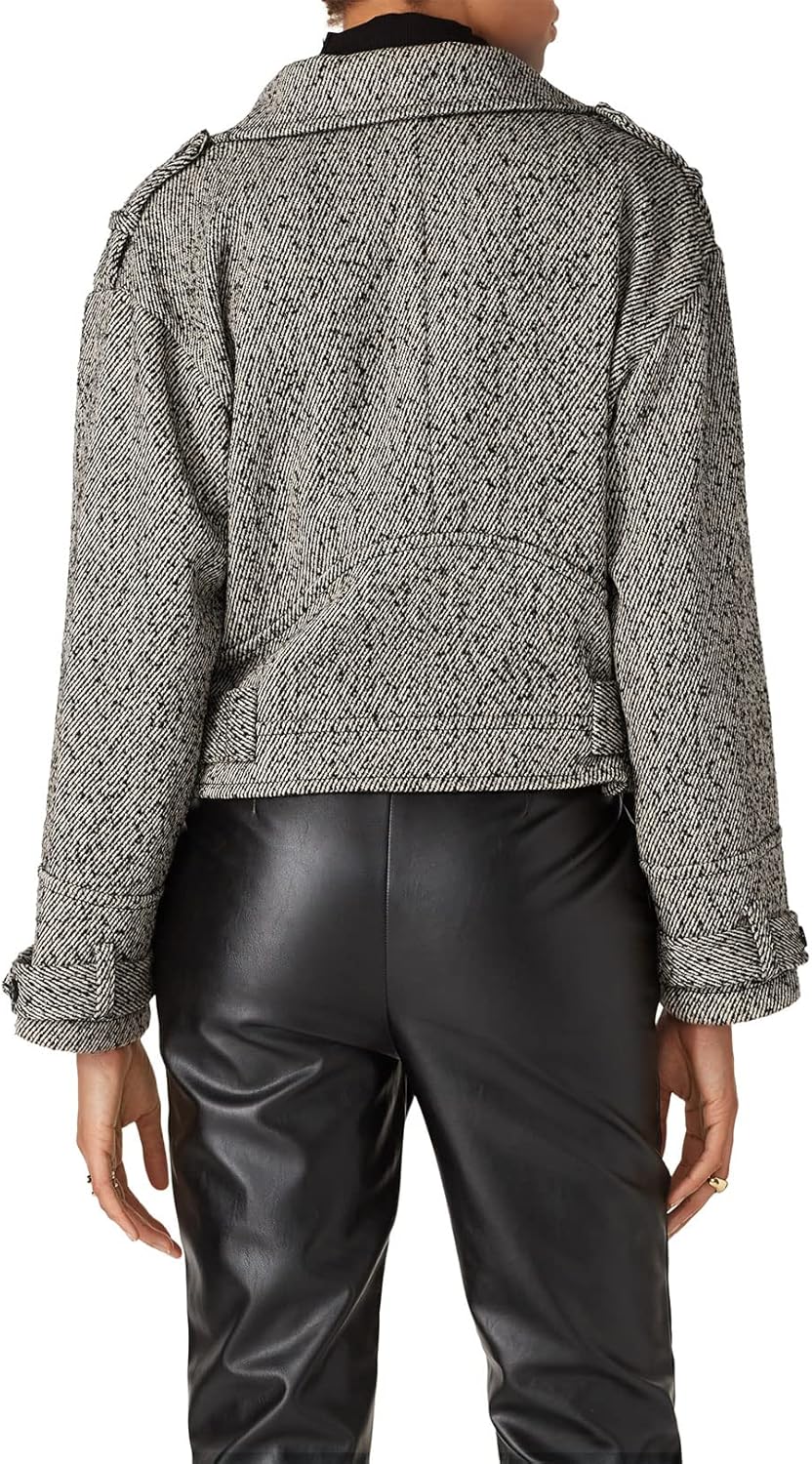 womens Grey Short Jacket - Image 4