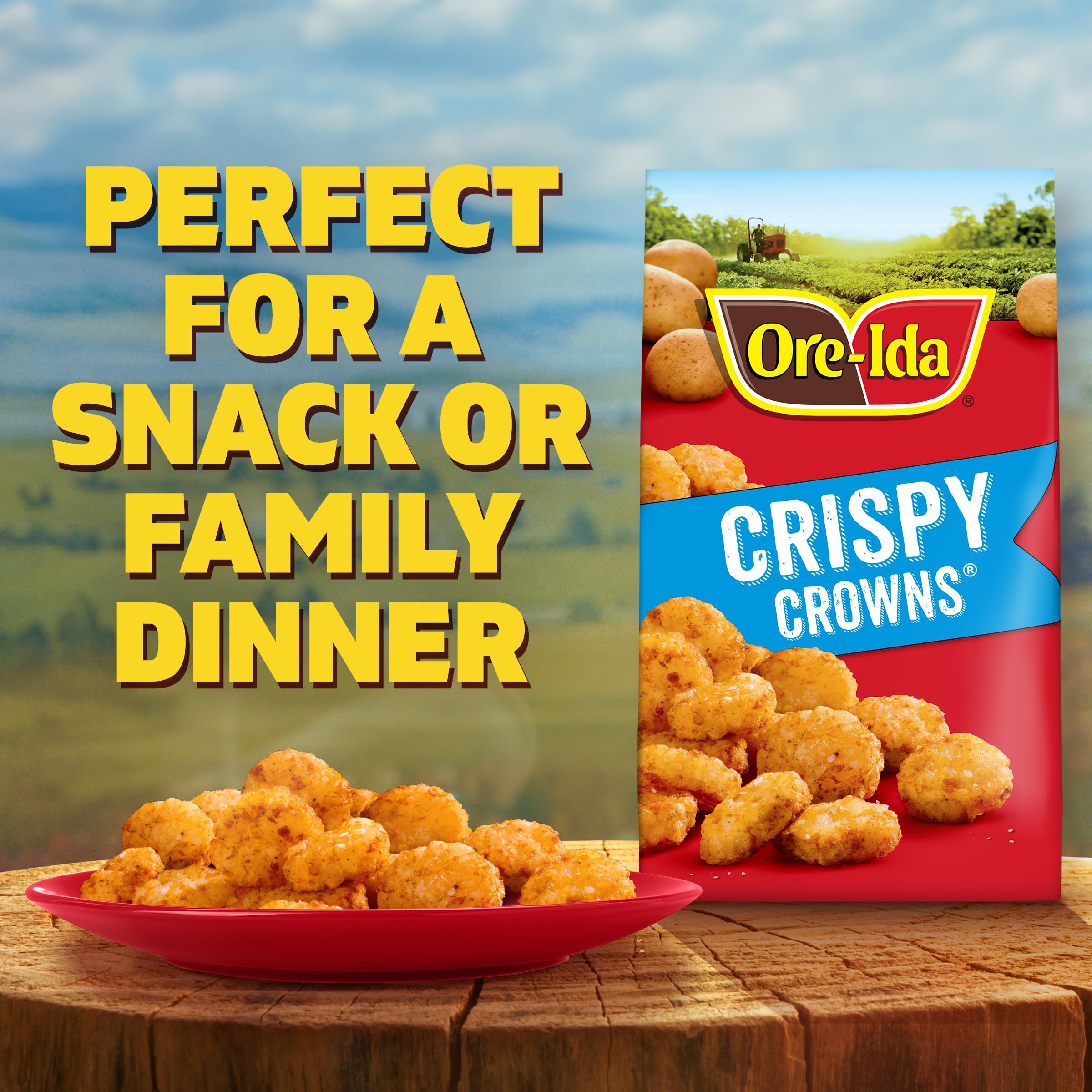 Ore-Ida Crispy Crowns Seasoned Shredded Potatoes 30 oz Bag — view 5