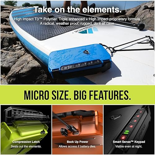 Miniatura 3 de VAULTEK LifePod X Micro - Caja de seguridad electrónica resistente a la intemperie, caja de viaje segura, mini funda portátil con teclado