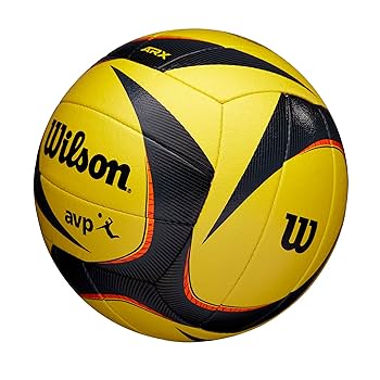 WILSON AVP Arx Game Volleyball - Official Size, Yellow/Black