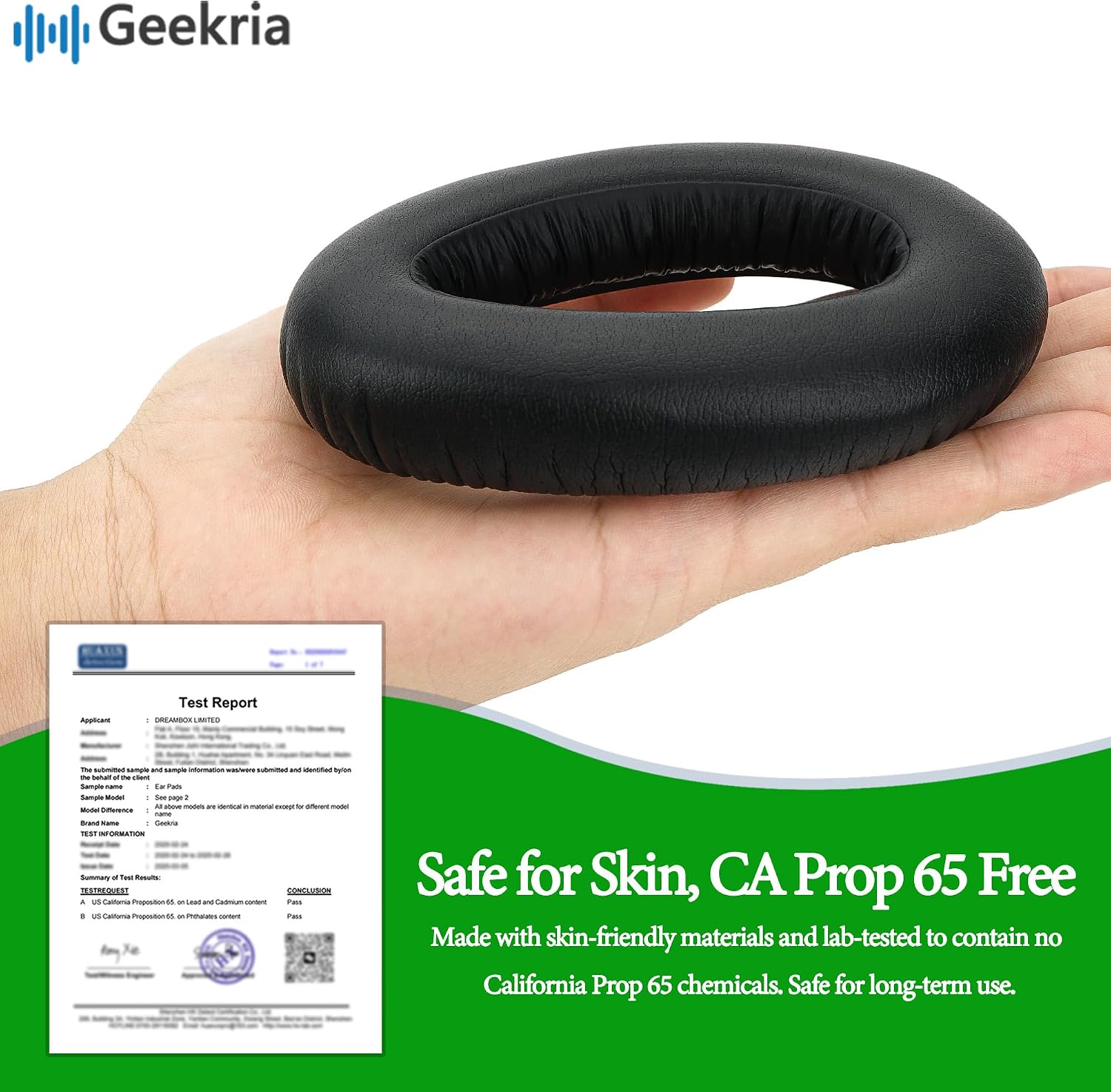 Geekria Replacement Ear Pads for Sennheiser PXC480, PXC550, PXC550-II, MB660 UC, MB 660 MC Headphones Ear Cushions, Repair Parts with Video Guide (Black)