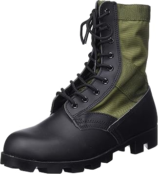 CamoOutdoor US Army Combat Vietnam Era Jungle Mens Boots Military Panama Sole Olive
