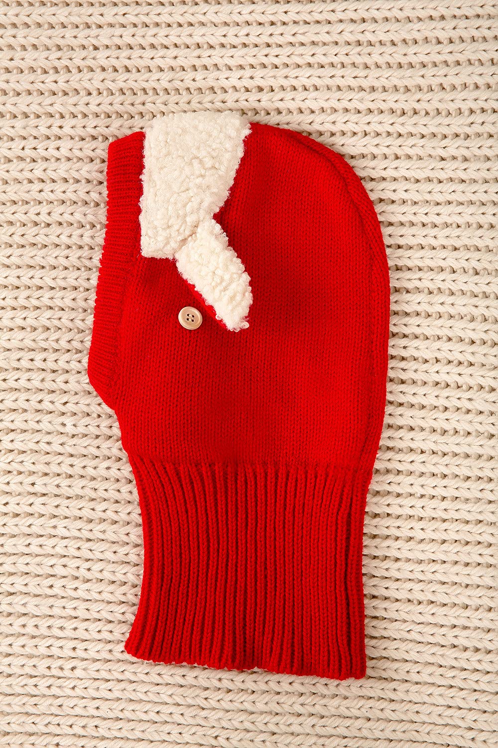 Pañuelo de invierno para niñas y niños, con capucha y orejeras, Rojo, 1-3 años