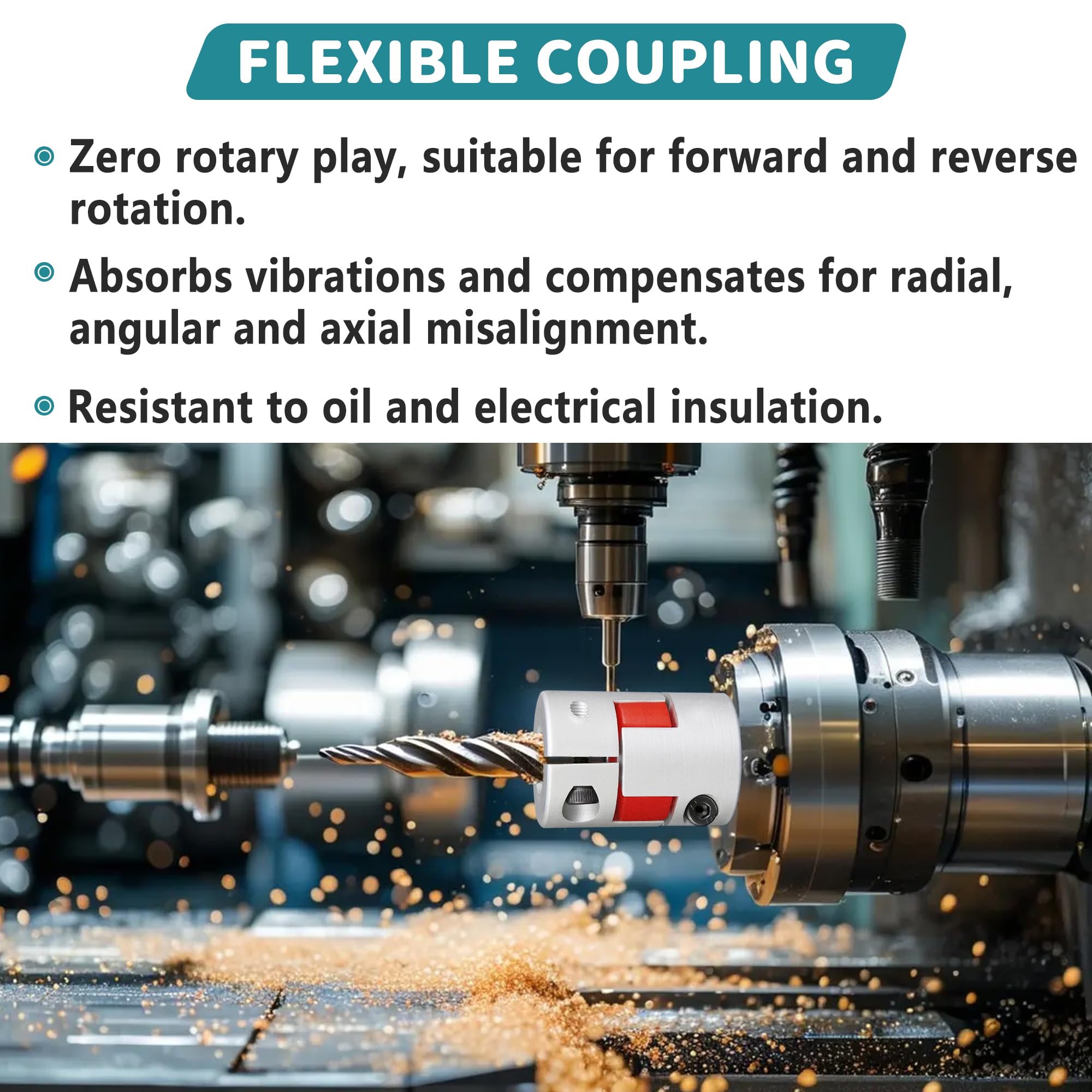 Acoplamiento De Eje De Ciruela 12 mm a 14 mm, Acoplador Flexible Ciruela de Aluminio, para Servo Escalonado Motor servo Paso A Paso Cnc, D40 L49