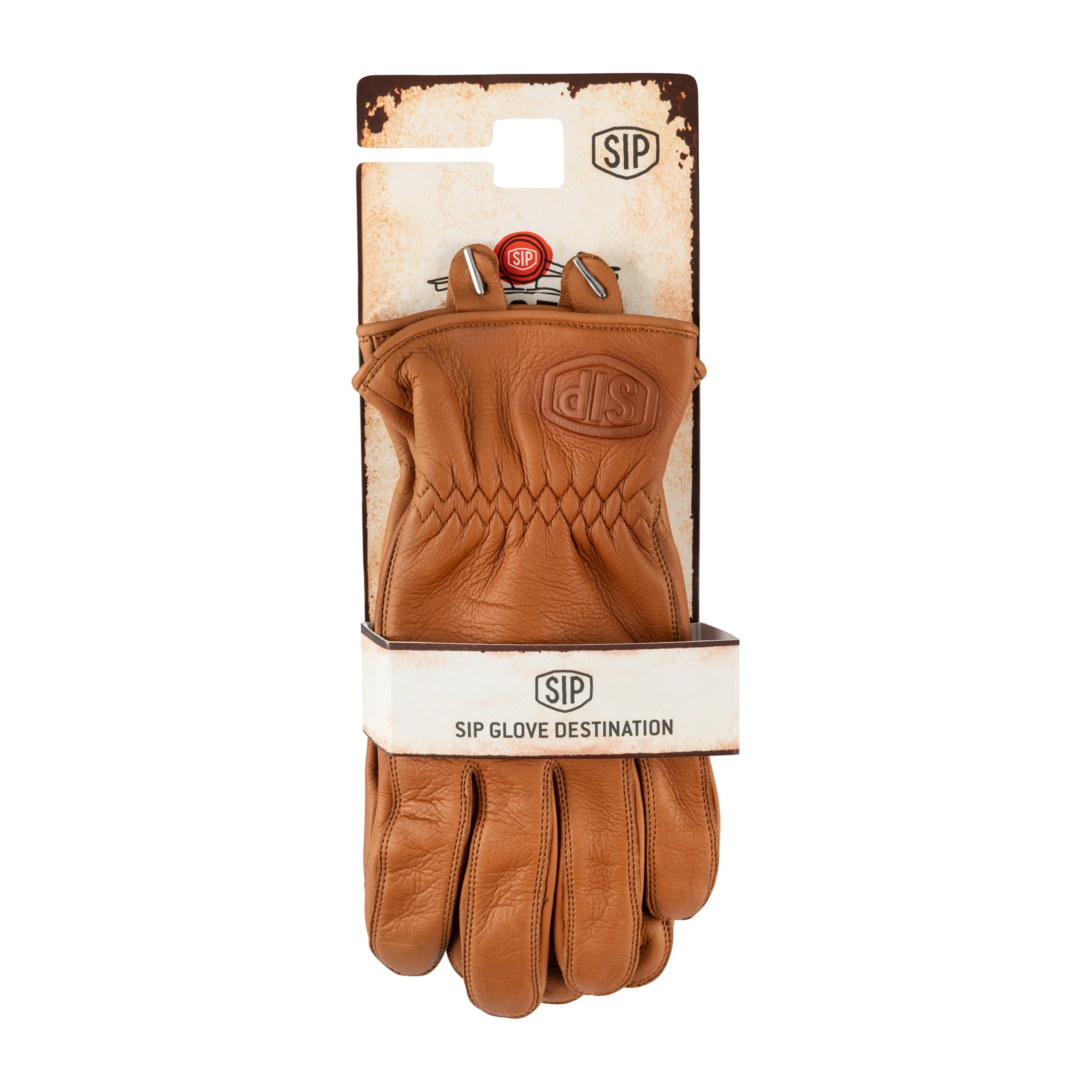 SIP Destination Handschuhe, touchscreenfähig, Vitage-Stil, für Vespa und Motorrad