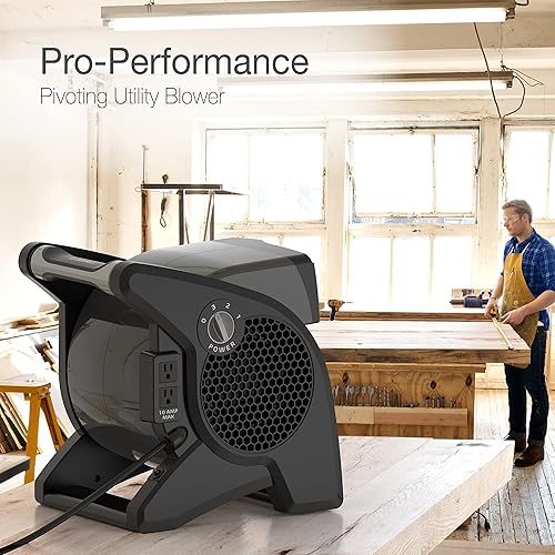 Miniatura 10 de DEWALT DXAM-2260 - Secador de aire portátil  suelo 600 CFM y DEWALT DXF-2042 de alta velocidad industrial ventilador de almacén resistente