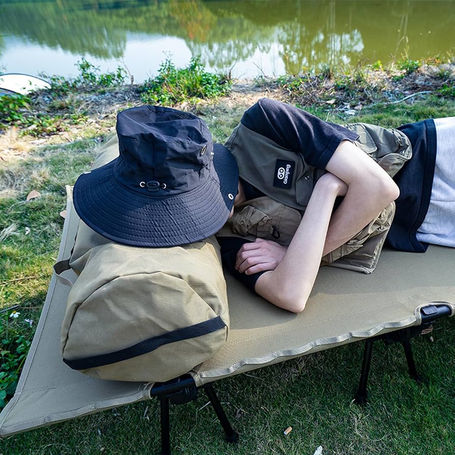 ゴーグランピング夢見コット　ブラックL200xW80cm　Lサイズ Amazon.co.jp: GOGlamping YUMEMI 2WAYコット キャンプ コット