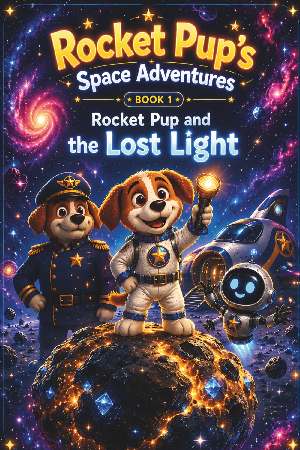 Rocket Pup and the Lost Light: A Space Adventure Picture Book for Kids Ages 3–7 About Bravery, Trying Again, and Never Giving Up: 1 (Rocket Pup's Space Adventures)