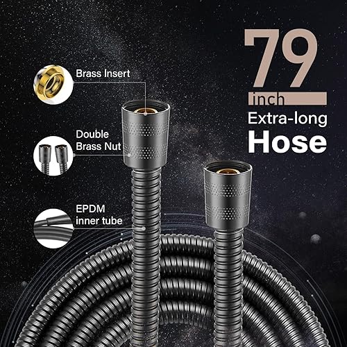 Miniatura 7 de Filtered Shower Head 7 Spray Mode Matte Black Shower Head with Filters High Pressure Shower Heads with Handheld Spray Combo Built-in Power Wash Mode