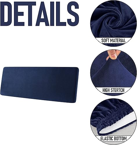 Miniatura 3 de qiden Fundas de cojín elásticas de terciopelo para sofá en forma de L, funda de cojín separada, protector de muebles elástico para sofá seccional