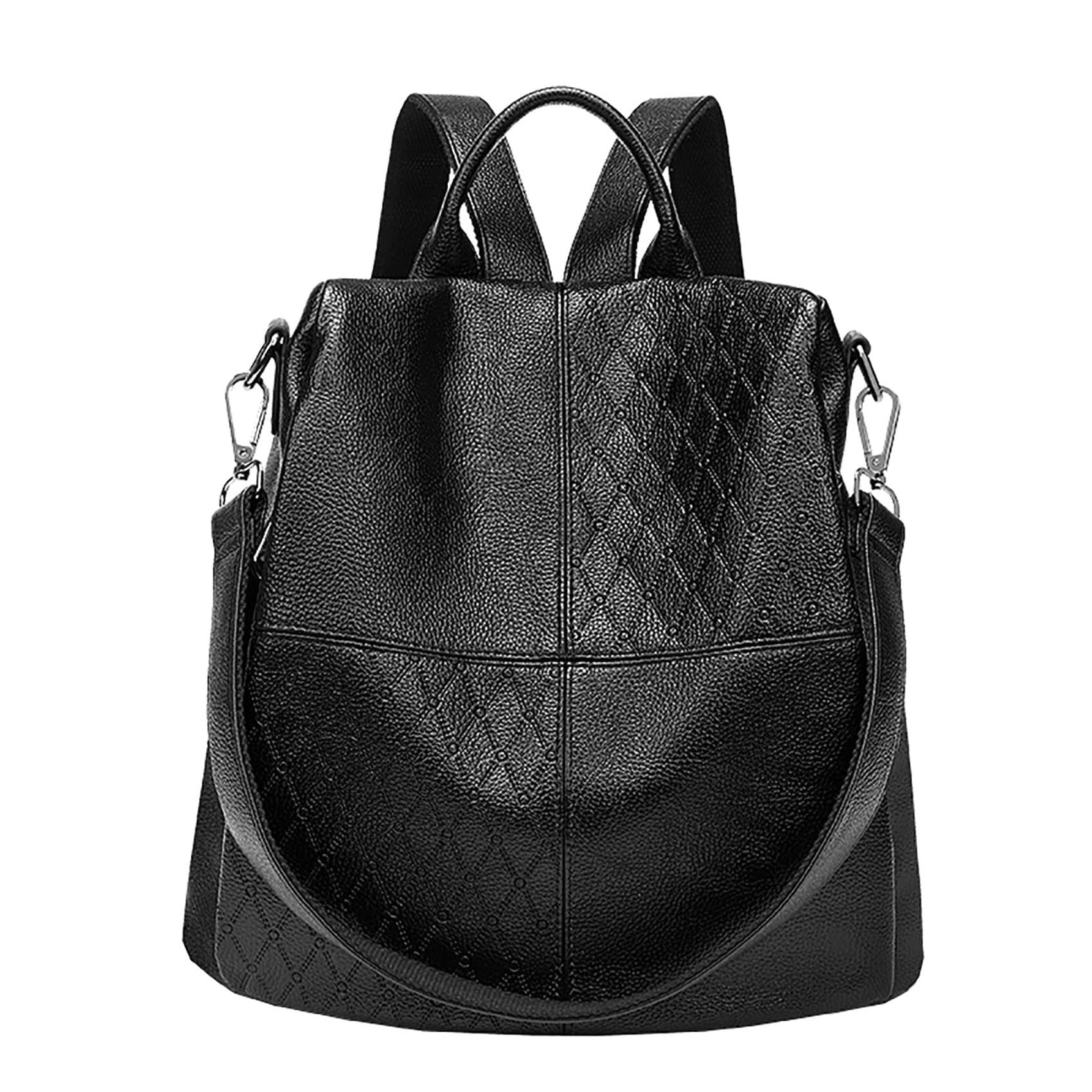 天然素材の撥2本セット レディース リュック PU革 防犯 バックパック ファッション