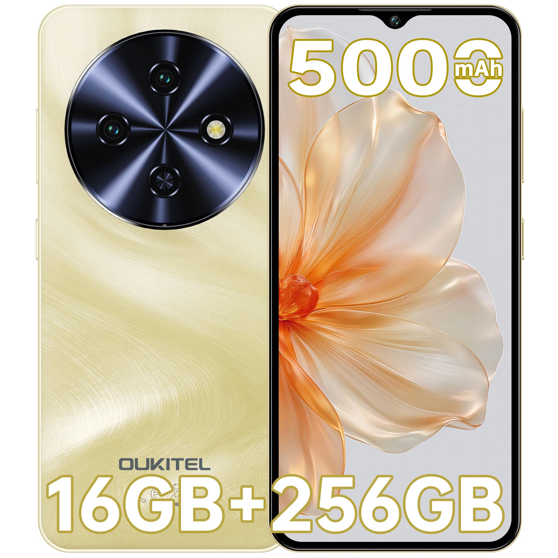 OUKITEL C5 Smartphone - 16GB+256GB/1TB Telefono Cellulare - 6,52