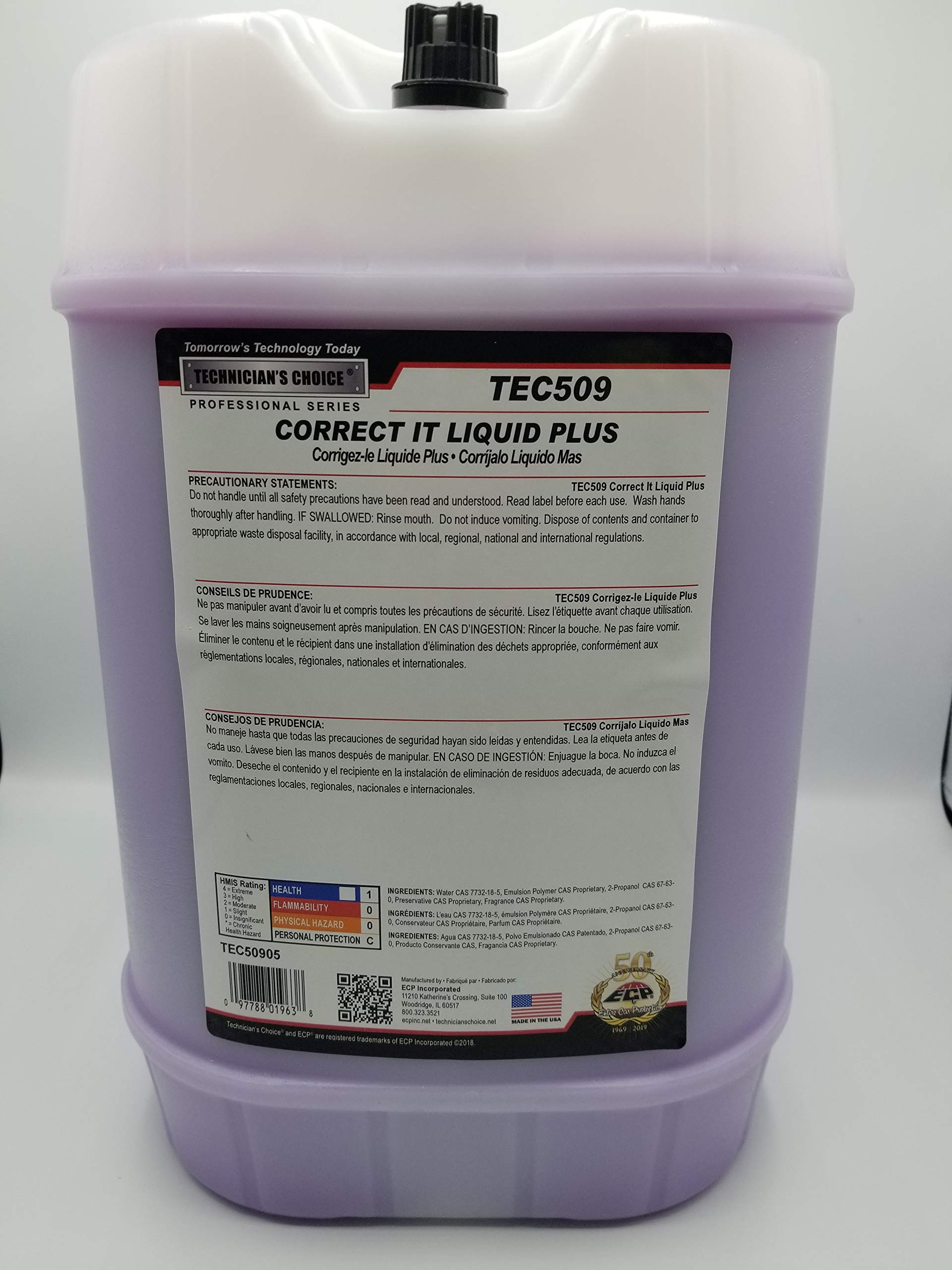 Technicians Choice TEC509 Correct It Liquid Plus (5 Gallon)