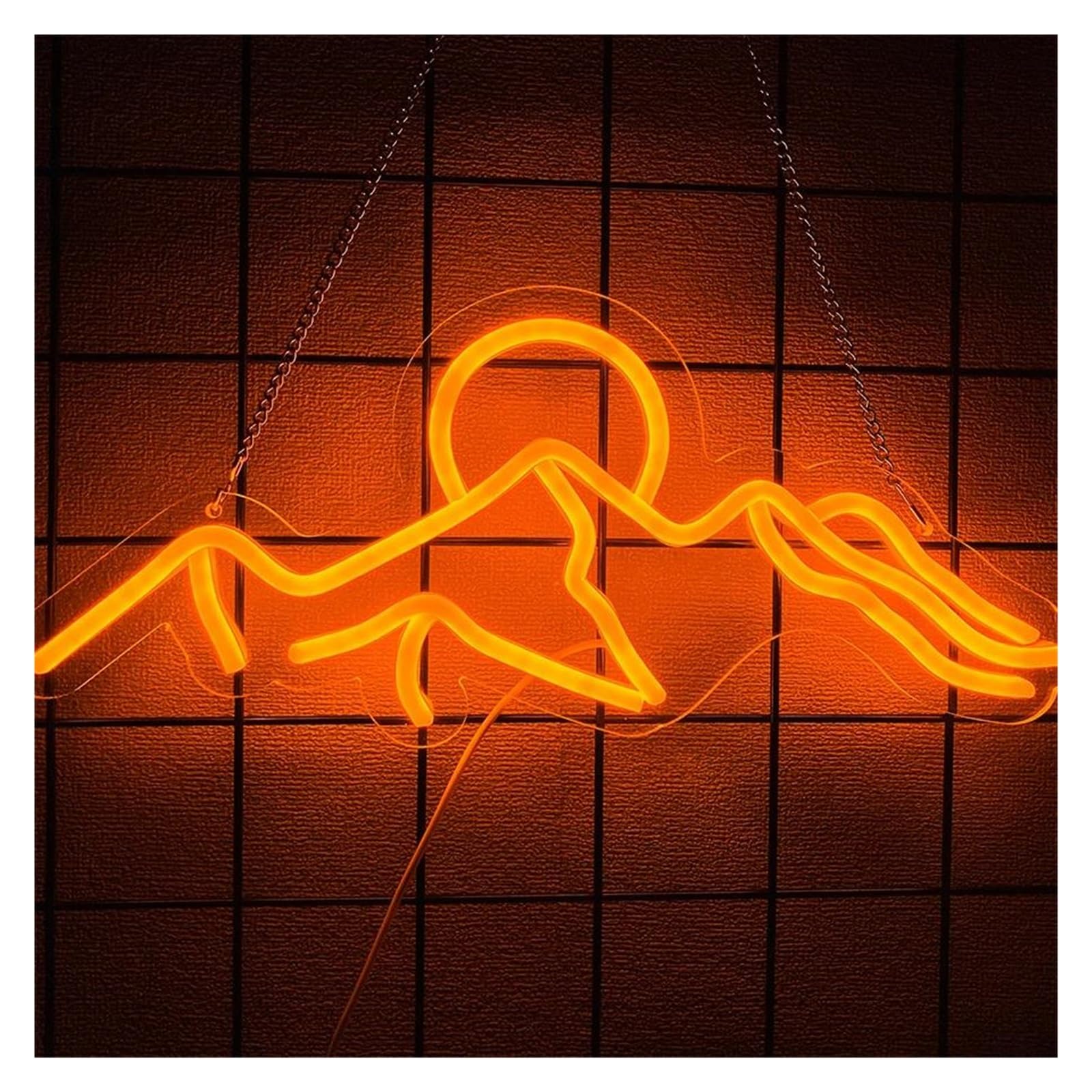 LEMST Sign Lamp Sunrise Sunset Neon Sign Wave Light for Bedroom Home Office Bar Coffee Shop Decor USB Powered Lamp 40cmx17cm(B)