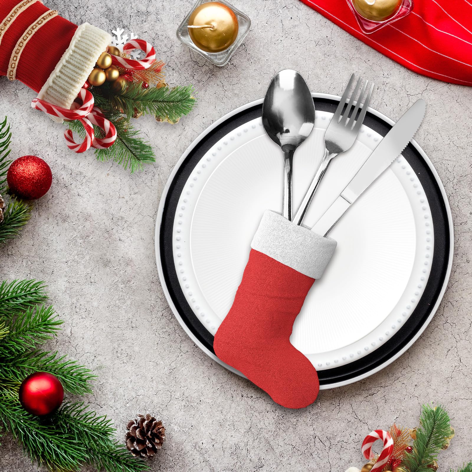 60-teiliges Edelstahl-Besteck-Set, Besteck-Set für 12 Personen, poliertes Besteck-Set für Weihnachten, Restaurant, Hotel, Party, Hochzeitszeremonie, Outdoor-Feier, spülmaschinenfest