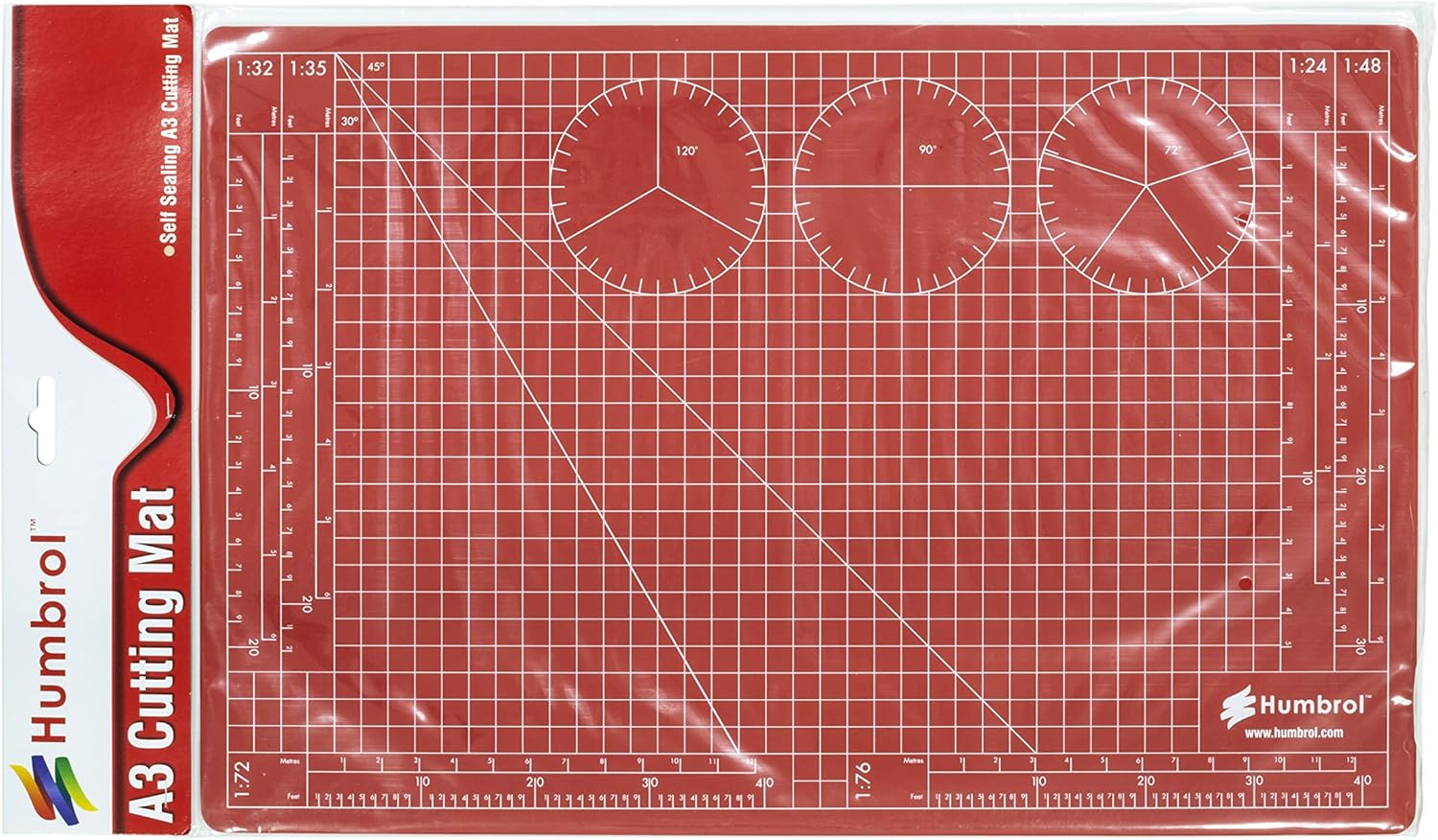 Humbrol AG9157A A3 Cutting Mat Large Self Healing Hobby Mat for