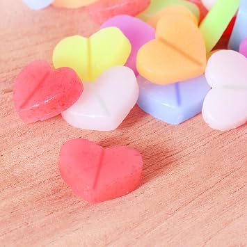 Pill Molds for Making Pills Capsule Silicone Filling Fillers Presser Maker Mould Tools for Quicksand Resin Tablet Pendant Keychain Jewelry Crystal Flowers Square Making Casting, Shaker Heart Shapes