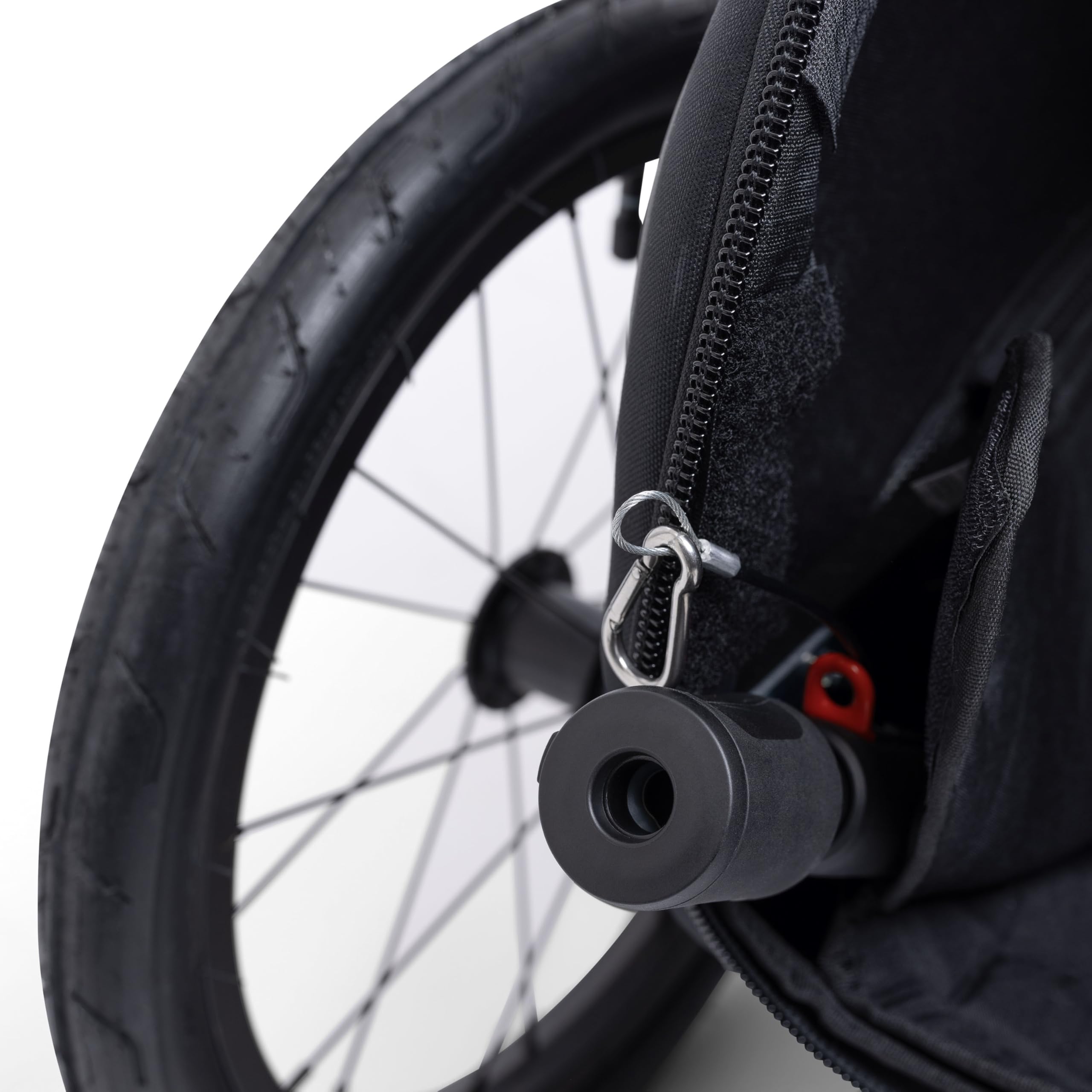 Hamax - Milou S Remorque Vélo Chien 20 kg - Suspension Réglable 3 Positions - Pliable - Frein de Stationnement - Jaune et Noir