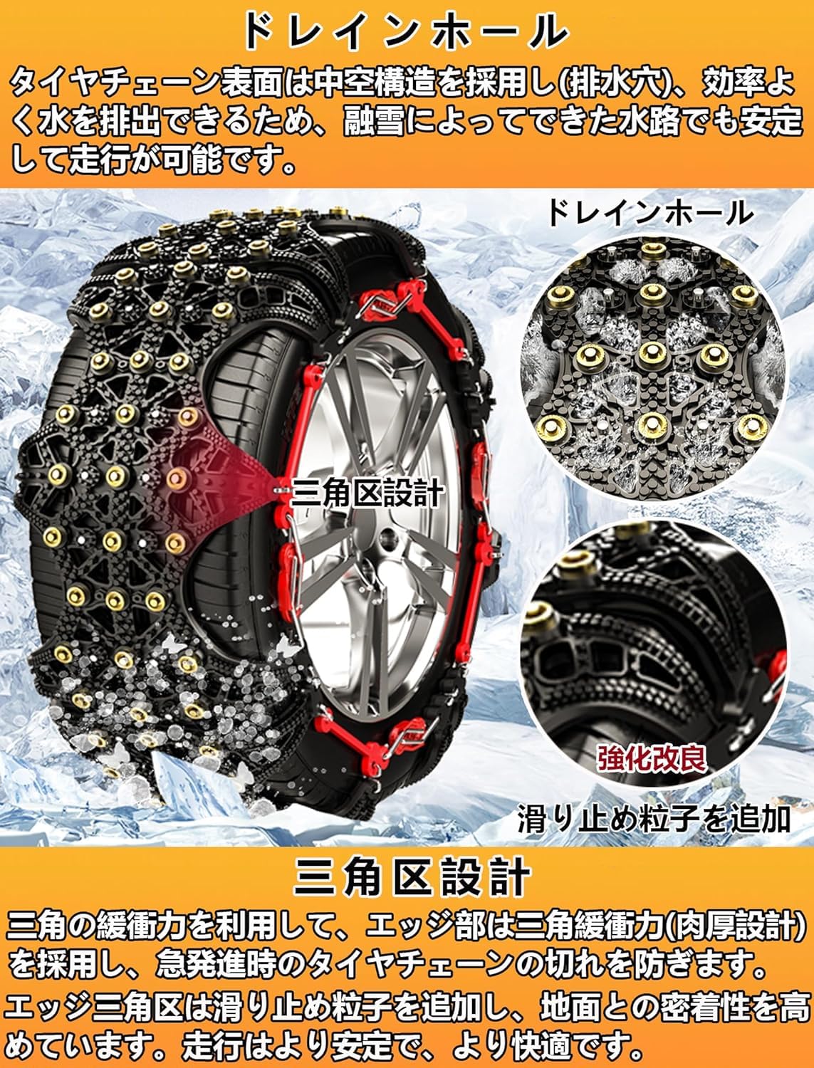 Amazon.co.jp: NIANTONG タイヤチェーン 非金属 155/65R14 165