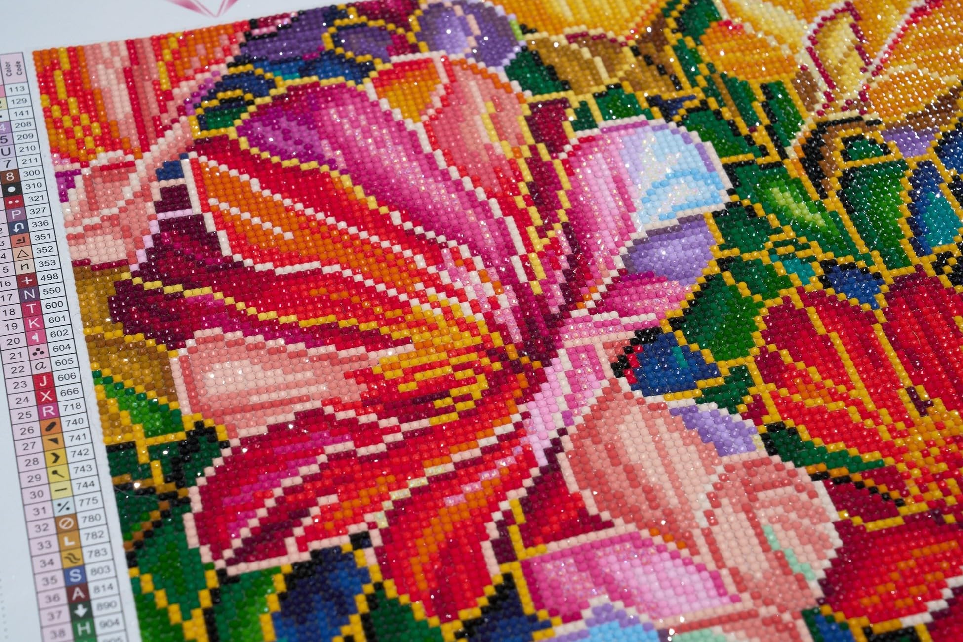 DIAMOND ART CLUB Stained Glass Flower Diamond Painting Kit, Floral