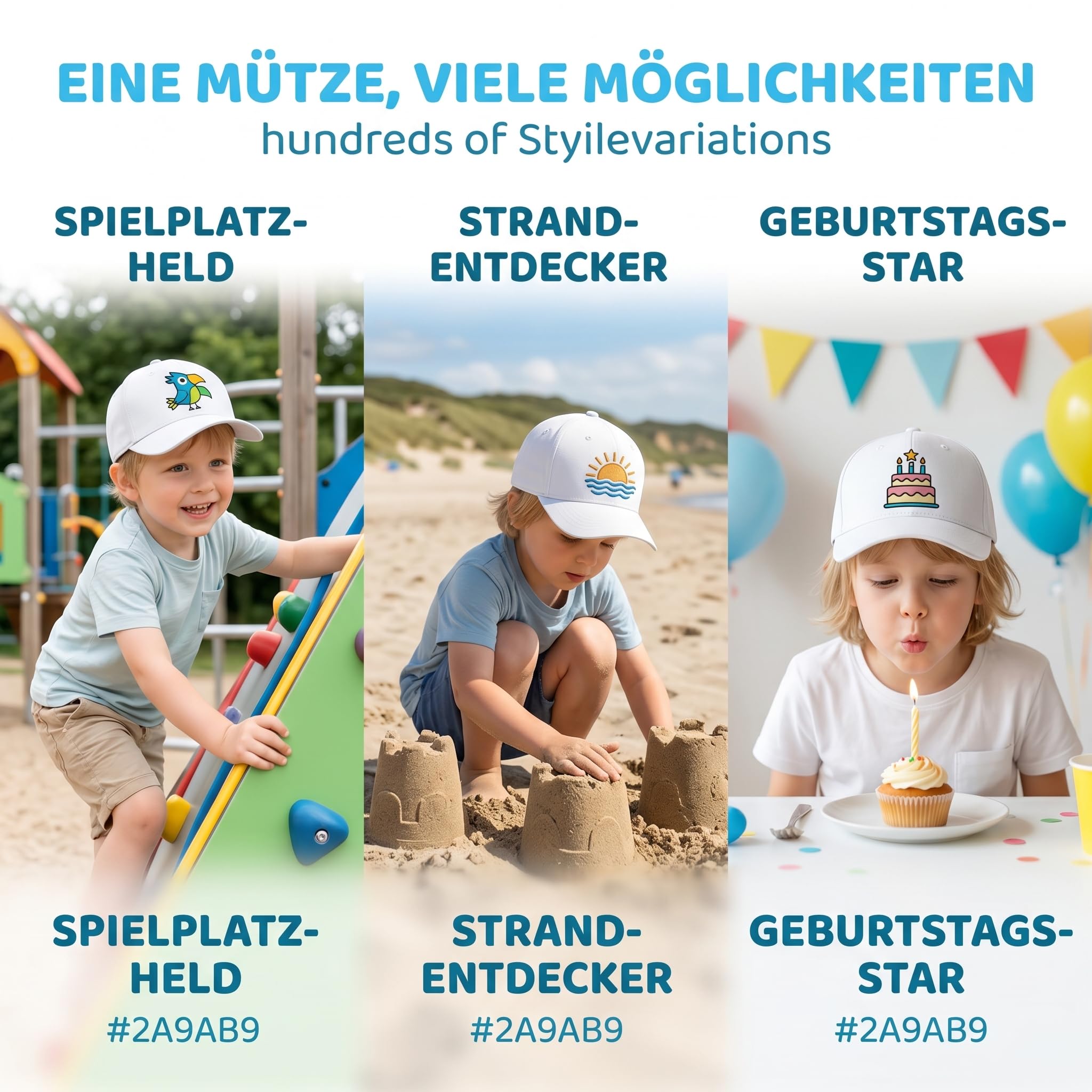 Toyvian 20 Stück Trucker Bastelzubehör Kappe Dekorativ Herstellung Kind Casquette Malerei Karneval Eltern-Kind Kinder Unvollendet Für Bemalte Hüte Outdoor Polyester Weiß Jugendhut Ostern