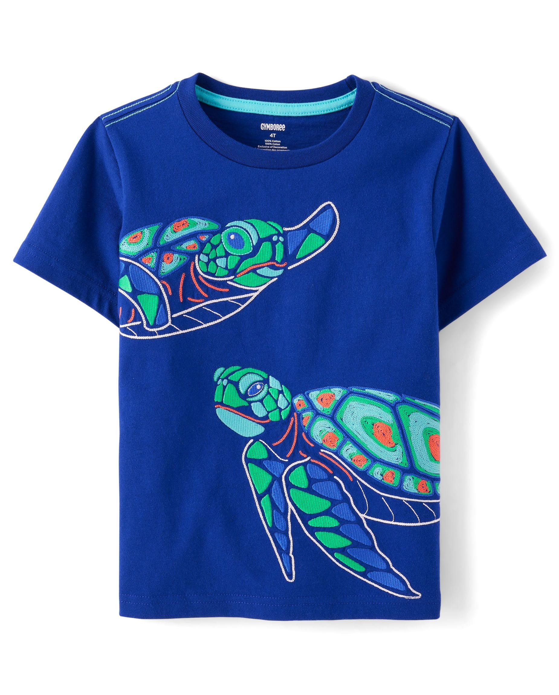 Gymboree Boys' and Toddler Short Sleeve Embroidered Tops