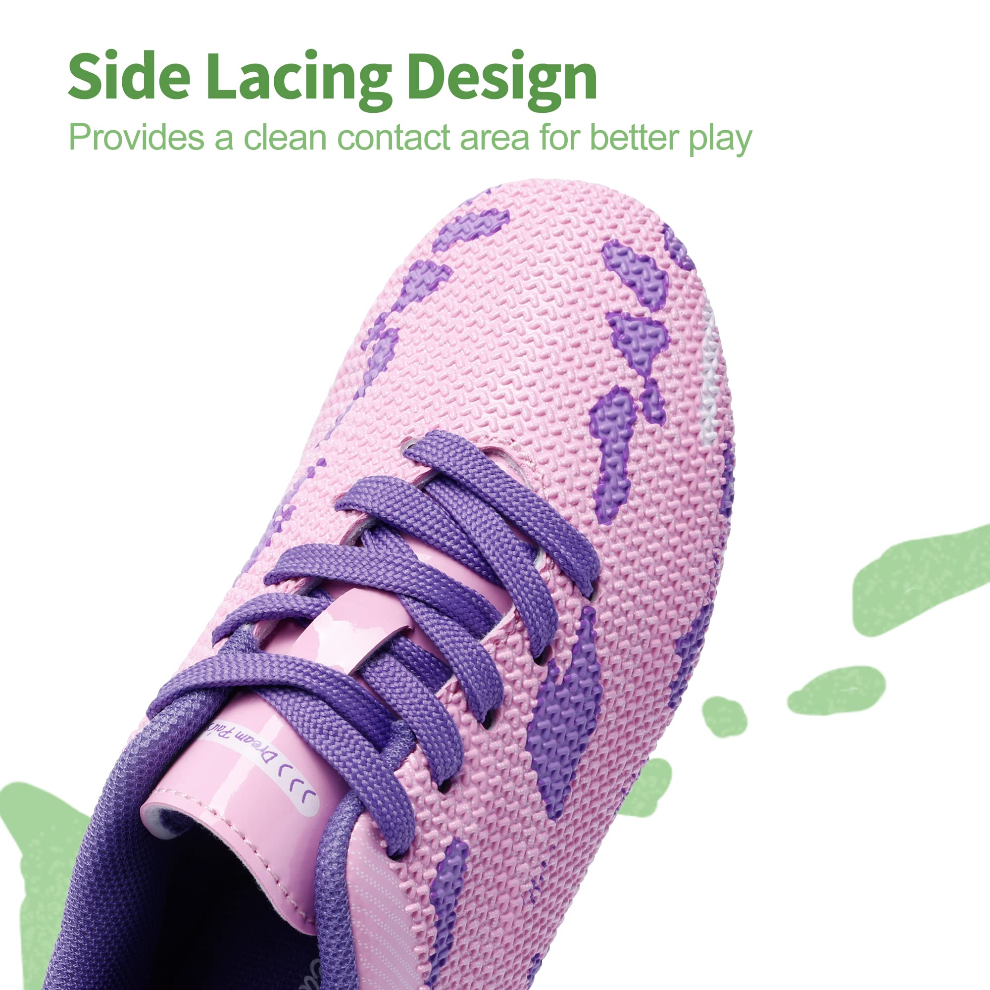 DREAM PAIRS Kids Chaussures de Football pour Enfants Durable Chaussures à Crampons avec Laçage latéral pour Garçons Confortable SDSO2301K