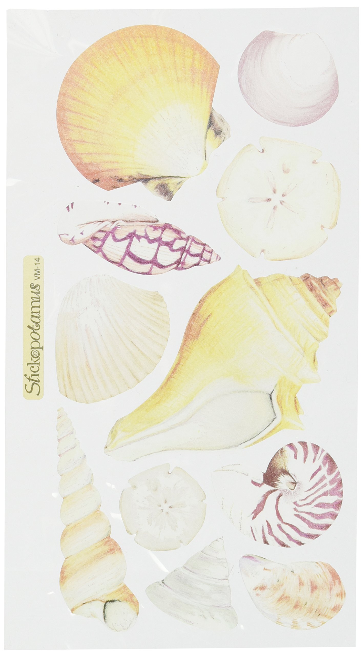 Sticko Vellum Stickers-Seashells