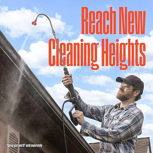 Miniatura 2 de Westinghouse Varita limpiadora de canalones para lavadora a presión de 13 pulgadas, 3600 PSI máximo, conector de 1/4 pulgadas, para lavadoras a