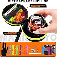 Vista 6 de MAGICYOYO K2 Crystal Professional Responsive Yoyo for Kids Beginners Extra Unresponsive Yoyo Bearing Pro Plastic Trick Yo-yo for Adults+12 Yo-yo