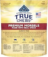 Vista 2 de Blue Buffalo True Chews Premium Morsels - Golosinas naturales para perros, bolsa de 10 onzas