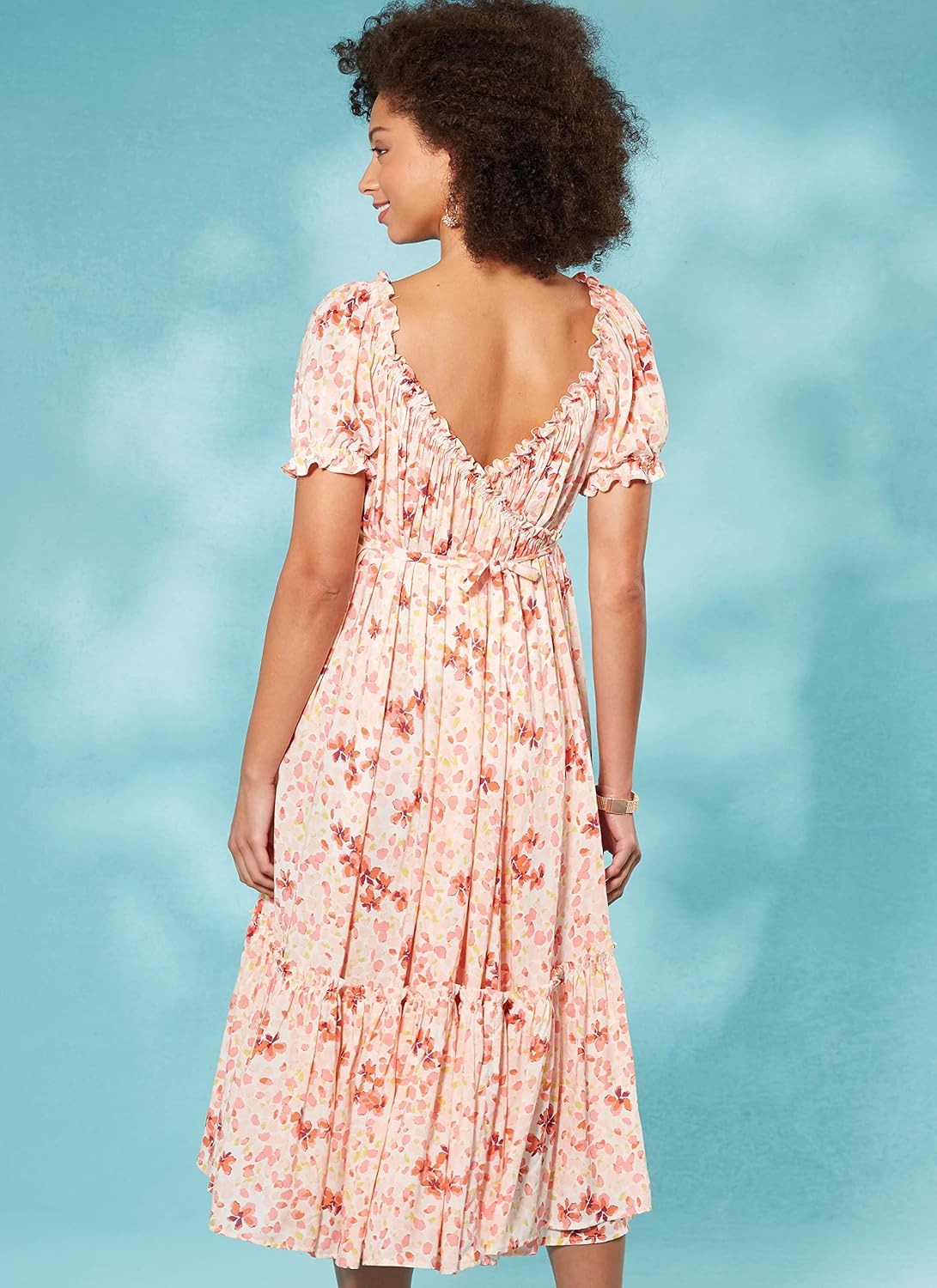 McCall's Misses' 1970's Vintage Wrap Dress Sewing Pattern Kit by Laura Ashley, Design Code M8358, Sizes 6-8-10-12-14