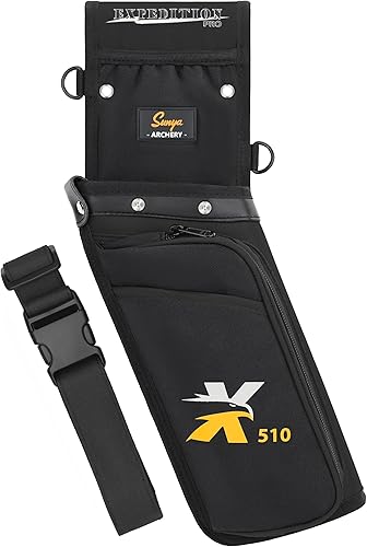 SUNYA Arrow Quiver, Hip Quiver for Compound Bow and Recurve Bow. Bow Quiver for Arrows. Field Archery Quiver - 3 Arrow Holder Slot. X510