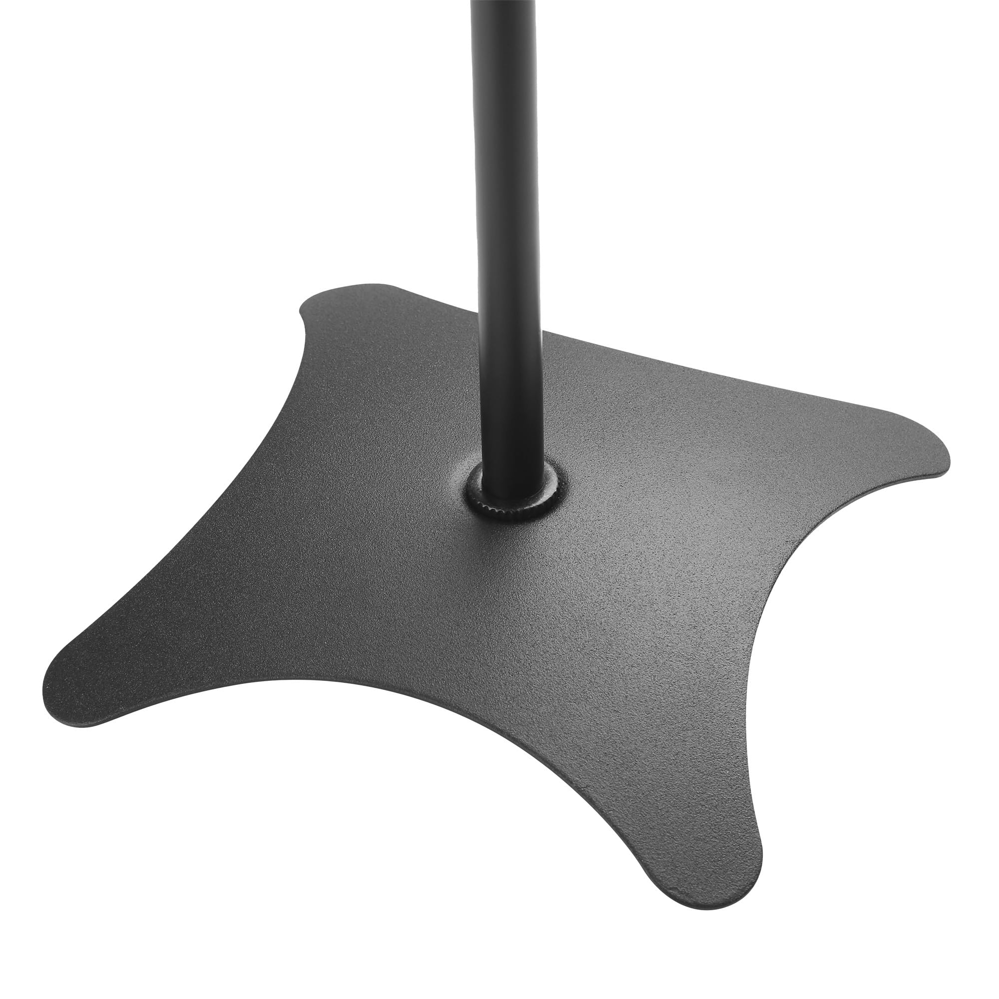 Audizio HTS10 Pied d'Enceinte Réglable en Hauteur Lot de 2 - Noir, Système de Gestion des Câbles, Base Lourde et Stable, Idéale pour Profiter de la Qualité de Son chez Vous ou au Travail