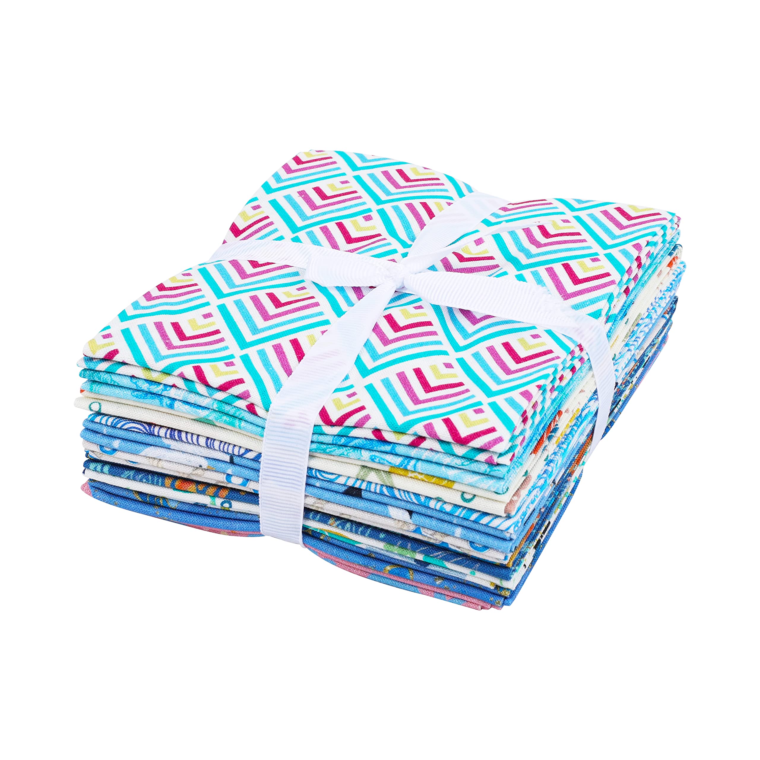 Craftido 10pcs 18”x21”(46x53cm) Fat Quarters Fabric Bundles, Medium Weight 145g, 100% Cotton Fabric for Quilting Sewing - Image 4