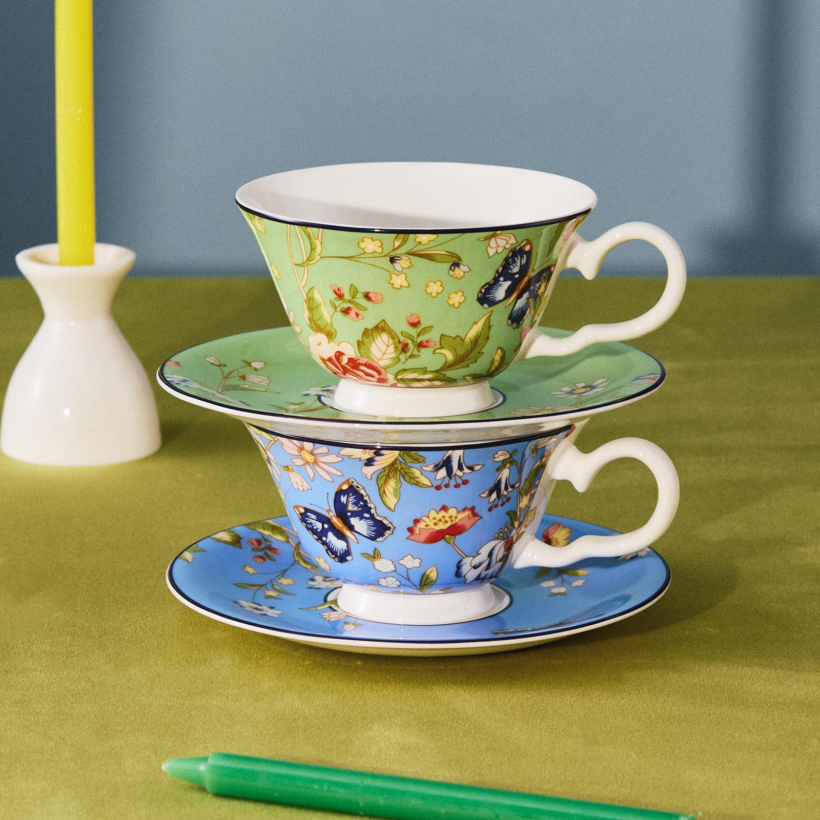 Amazon.com: Aynsley Cottage Garden Windsor Fine Bone China Teacup