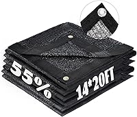 Vista 22 de LOVE STORY 6.5 x 6.5 pies, 40% de tela negra para sombra con ojales, malla de malla para jardín, cubierta de plantas, invernadero y patio