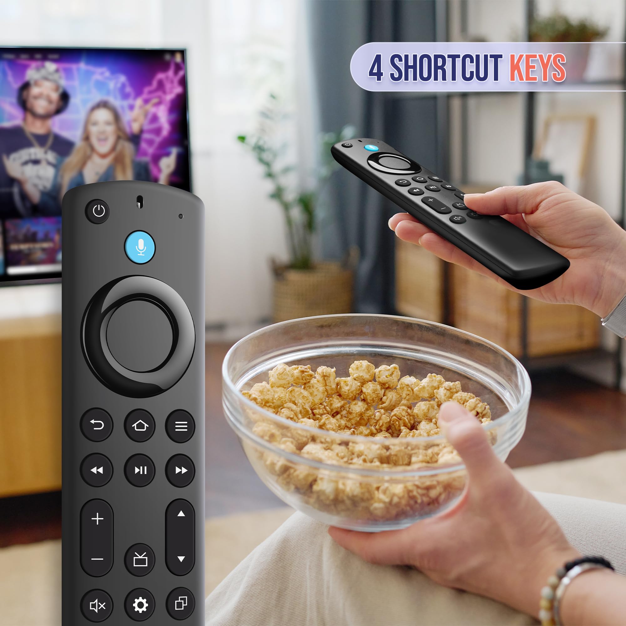 Replacement Remote for All Fire Series, Remote for FireStick 4K (1st/2nd Gen/Max/Plus/Select), TV Stick (2nd/3rd Gen/Lite/HD),TV Cube, Fire-Insignia/TCL/Omni Series Smart TVs — view 6