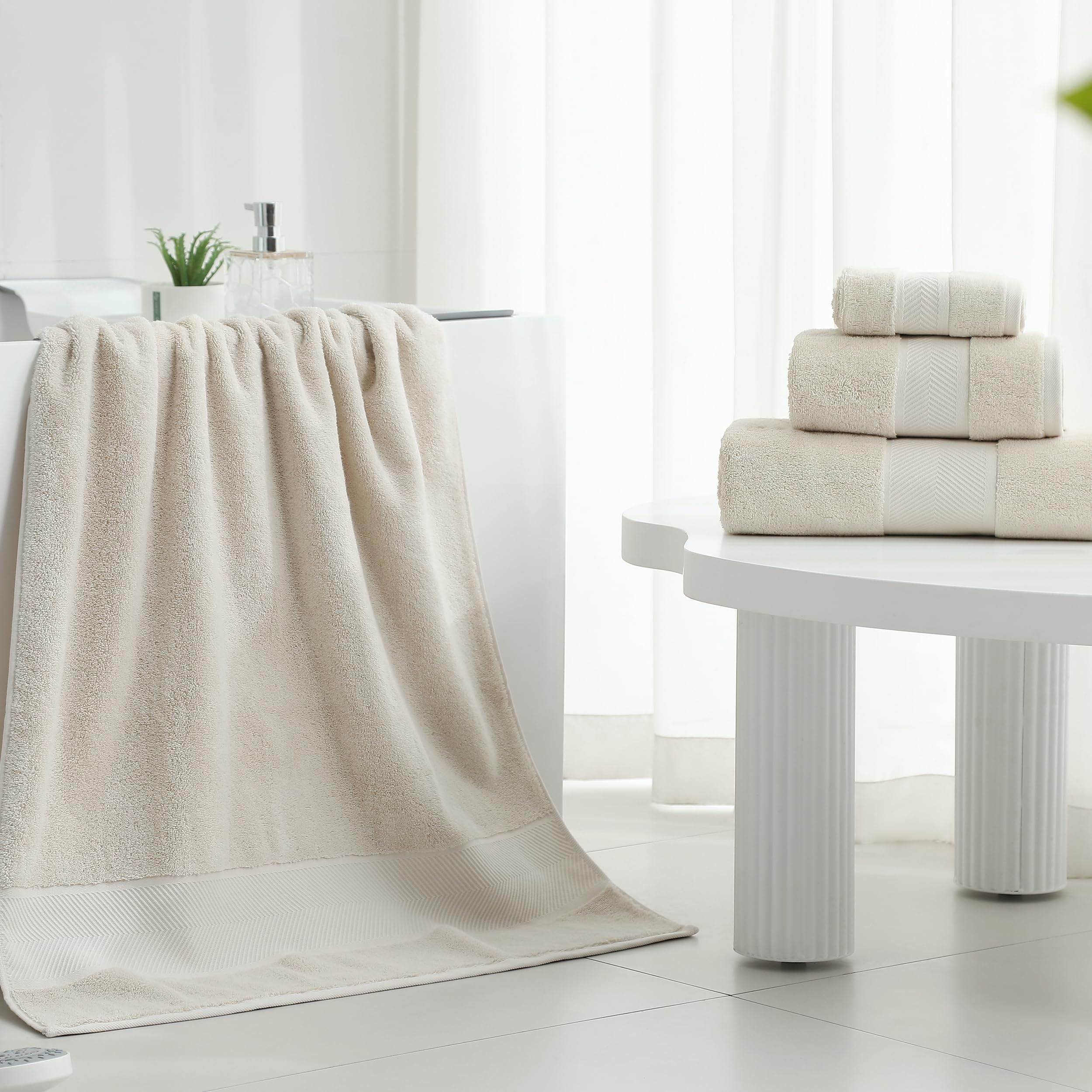 Simple&Opulence Premium Cotton Towel Set - 6 Piece -7
