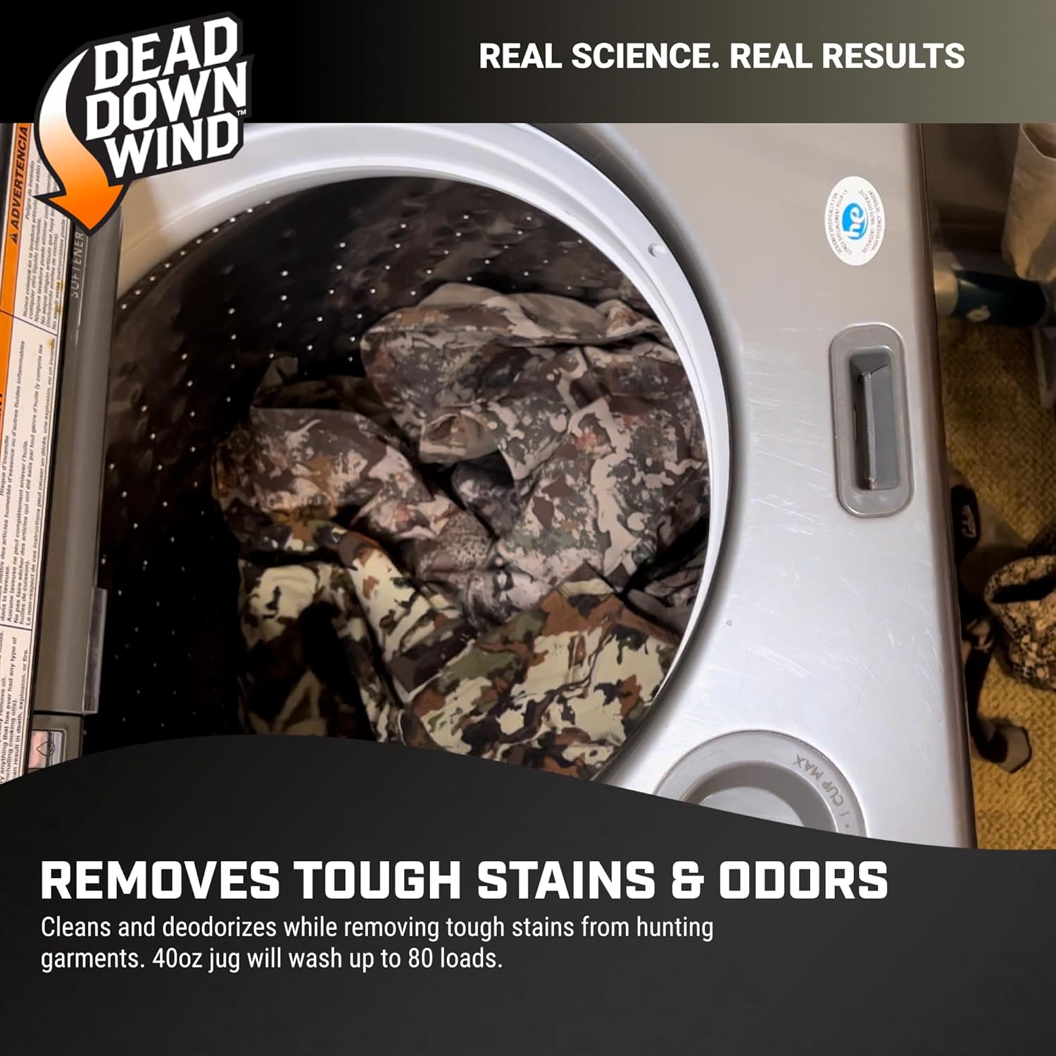 DEAD DOWN WIND BLACK Premium Unscented Laundry Detergent (40 Oz) - Scent Eliminating Liquid Detergent for Clothing and Gear - Durable Hunting Scent Eliminators - Advanced Hunting Gear - Image 4