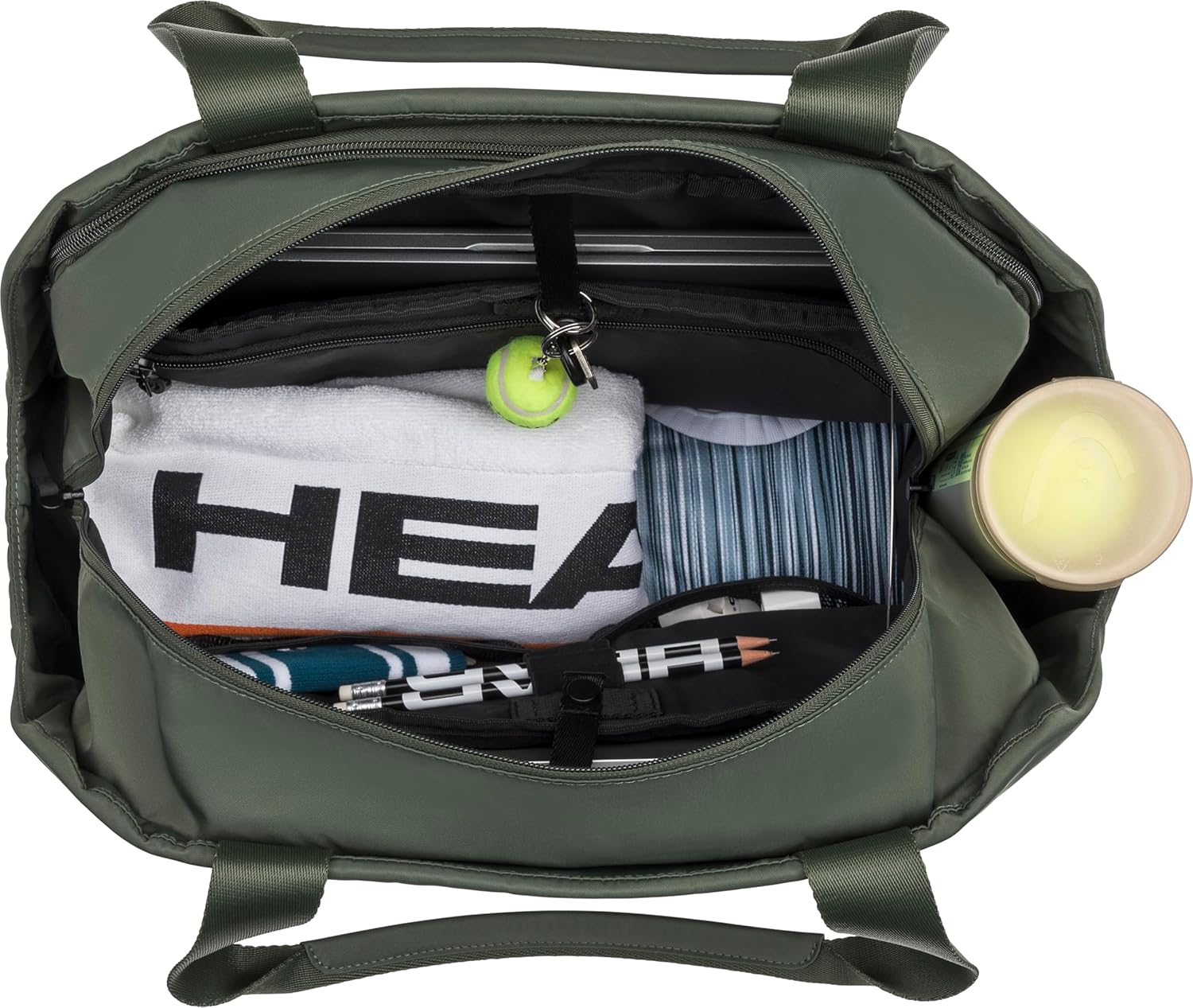 HEAD Pro X Tote Bag 22L BK - Tennis Racquet Tote with Laptop Compartment, Multi-Purpose Sports & Travel Tote, Space for 2 Racquets, Water Bottle Holders