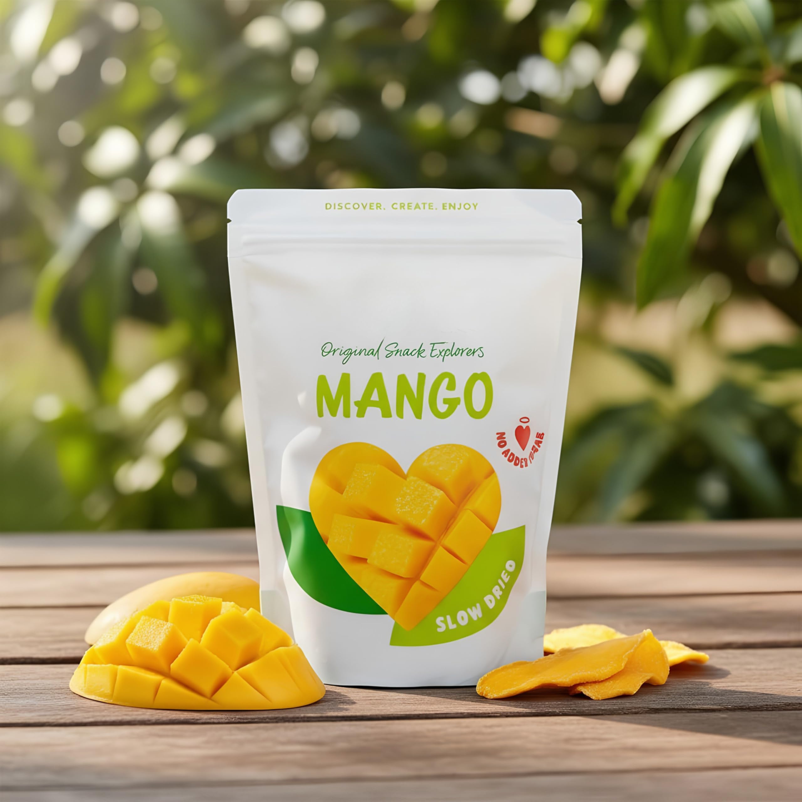 Mango Deshidratado Natural 650g - Snack de Fruta 100% Natural sin Azúcares Añadidos - Rico en Fibra y Apto para Veganos - Mango Secado Lentamente con Cierre Hermético - NEXU