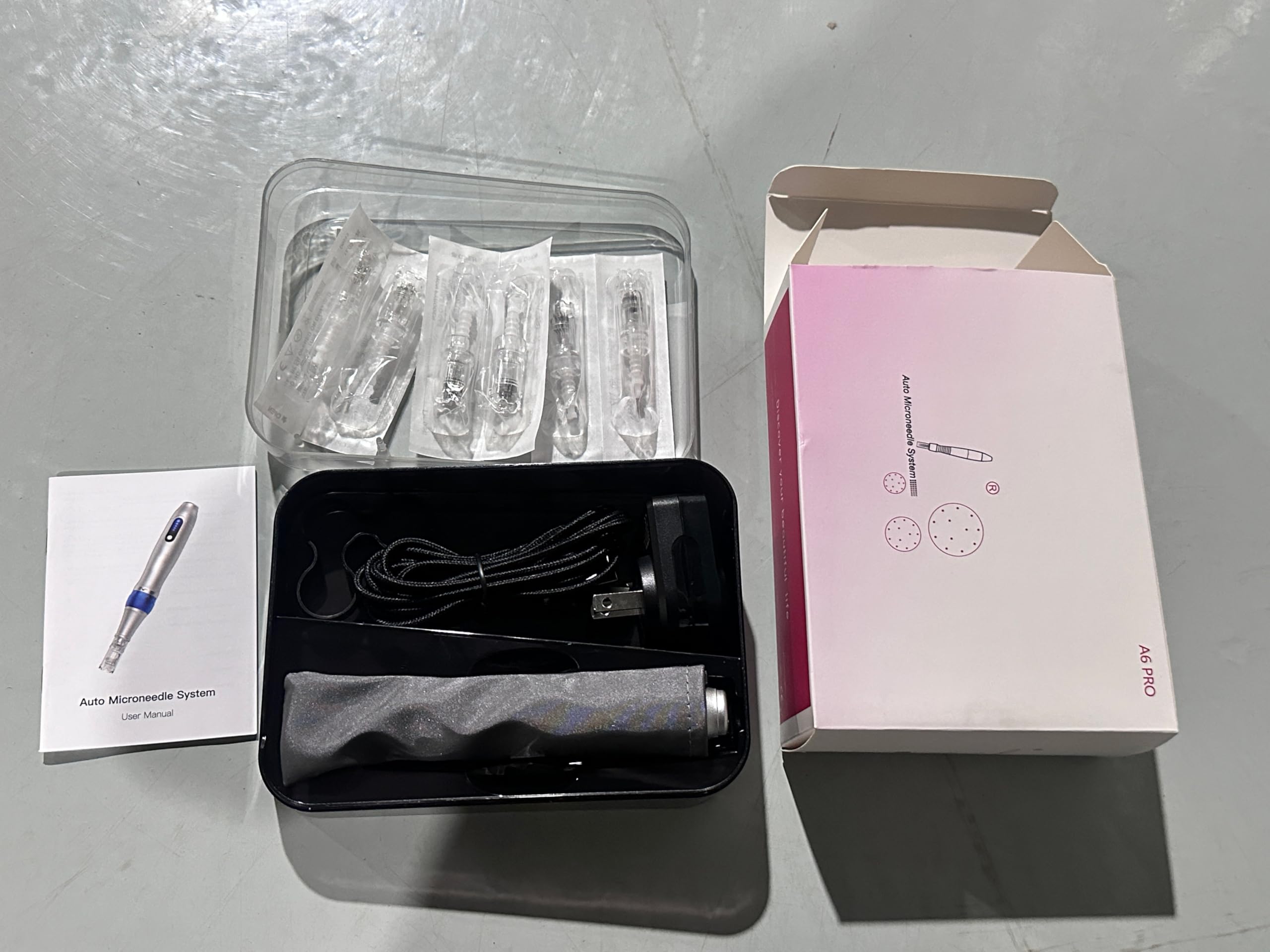 Ultima Microneedling Pen, Wiederaufladbarer Derma-Pen, langlebig, präzise Ergebnisse, einfach zu transportieren, für den Heimgebrauch, für Reisen, 9 Ersatznadeln, 12/24/36 Pin, jede Art 3 Stück