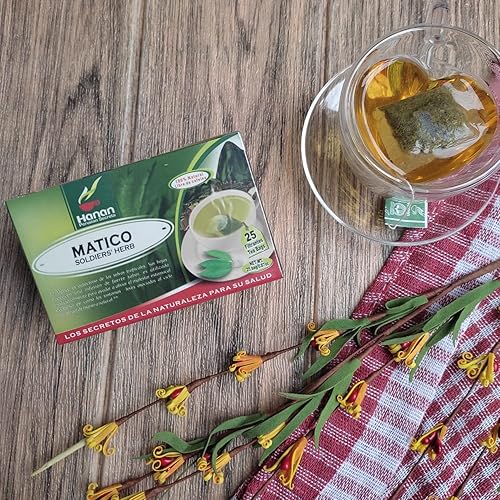 Miniatura 2 de Hanan Peruvian Secrets Matico hierba de soldado  Hierba de soldados 100 natural  25 bolsas de té  Ayuda con irregularidades menstruales hinchazón y