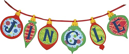 Dimensions Banner de apliques de fieltro para manualidades, cascabel