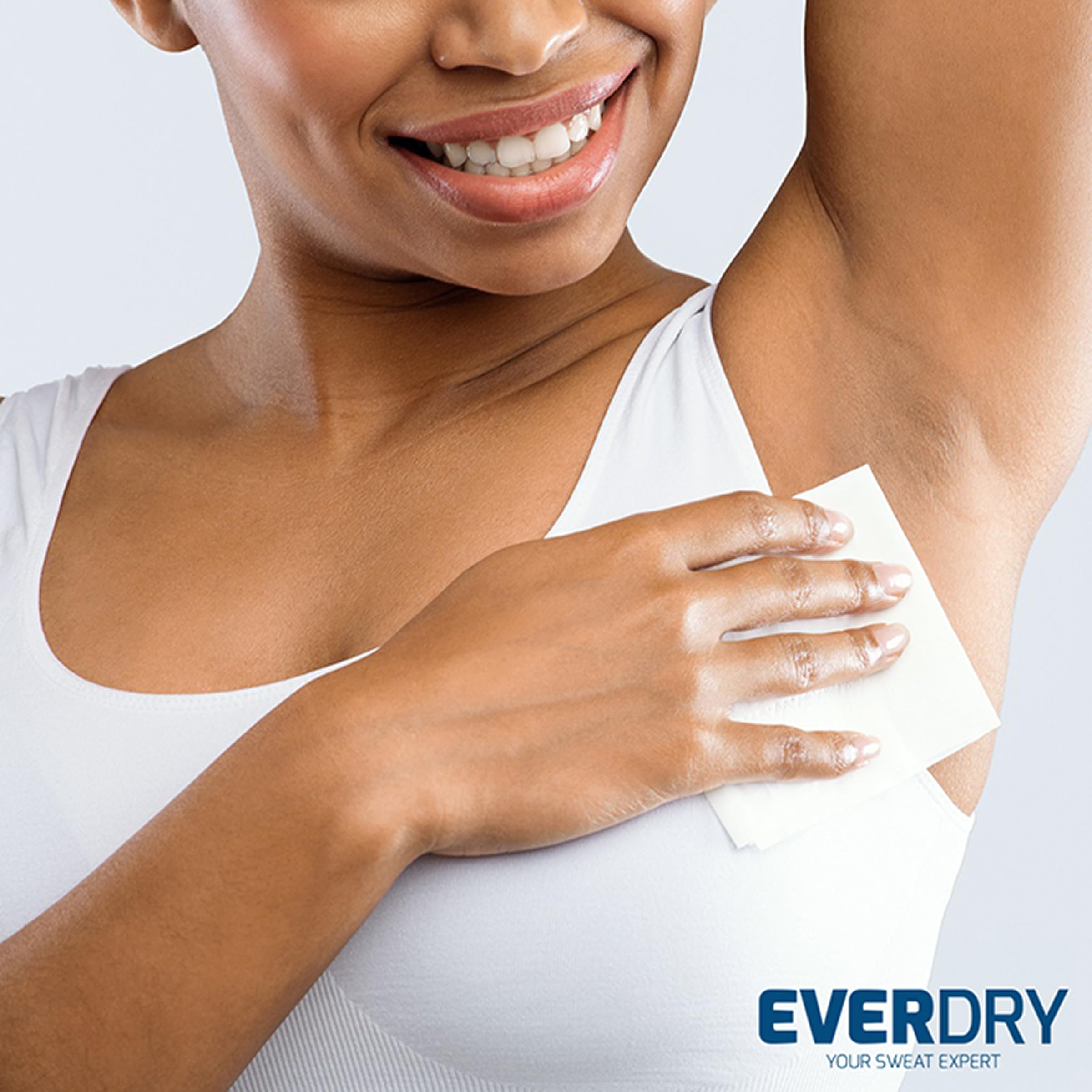 EVERDRY Antitraspirante Plus salviette per la cura contro la sudorazione di corpo, viso e piedi, 10 panni per corpo, viso e feet con aloe vera, salvia e allantoina