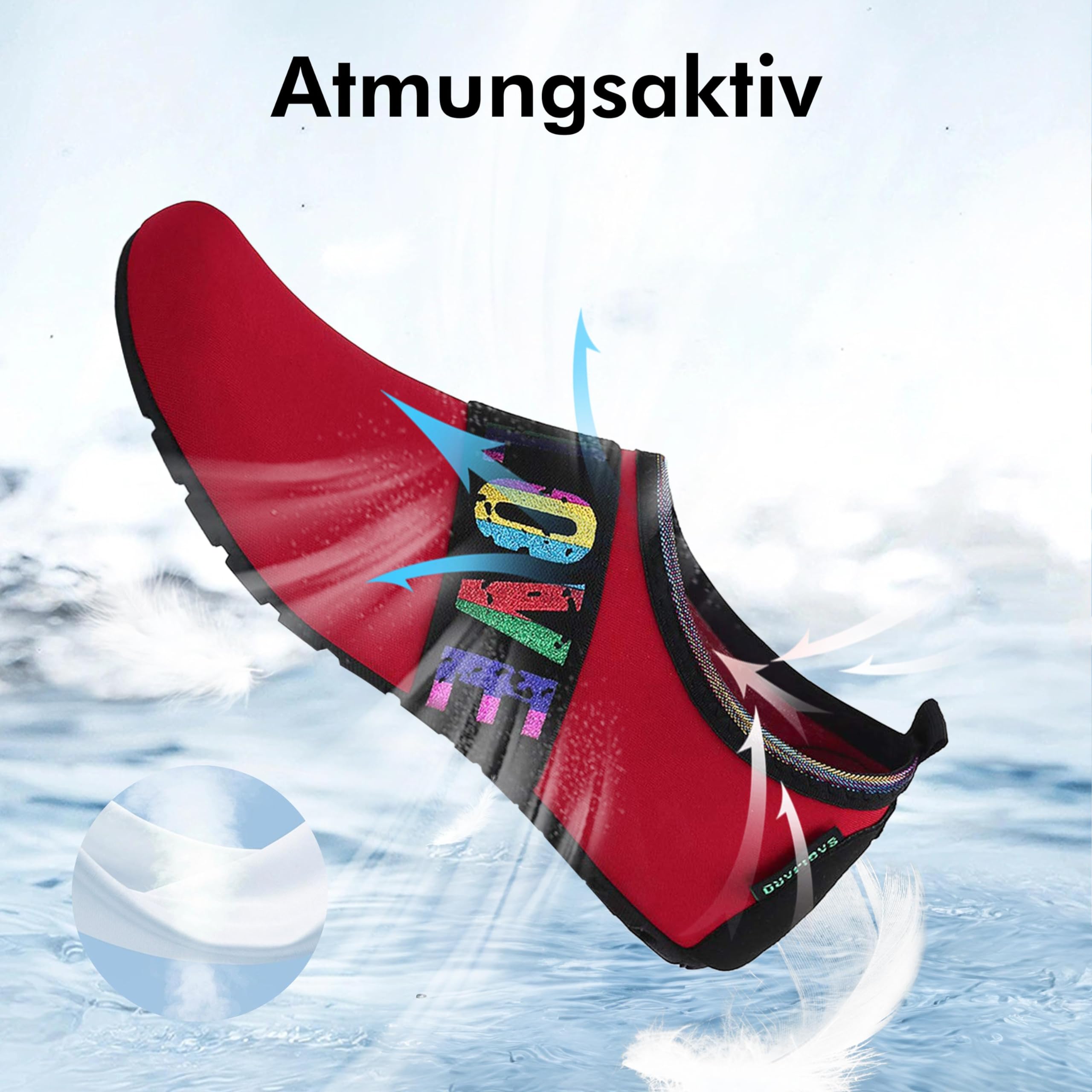 SAGUARO Scarpe da Scoglio Donna Uomo da Immersione Scarpette da Surf Water Shoes Barefoot per Bagno Spiaggia Mare Snorkel Yoga