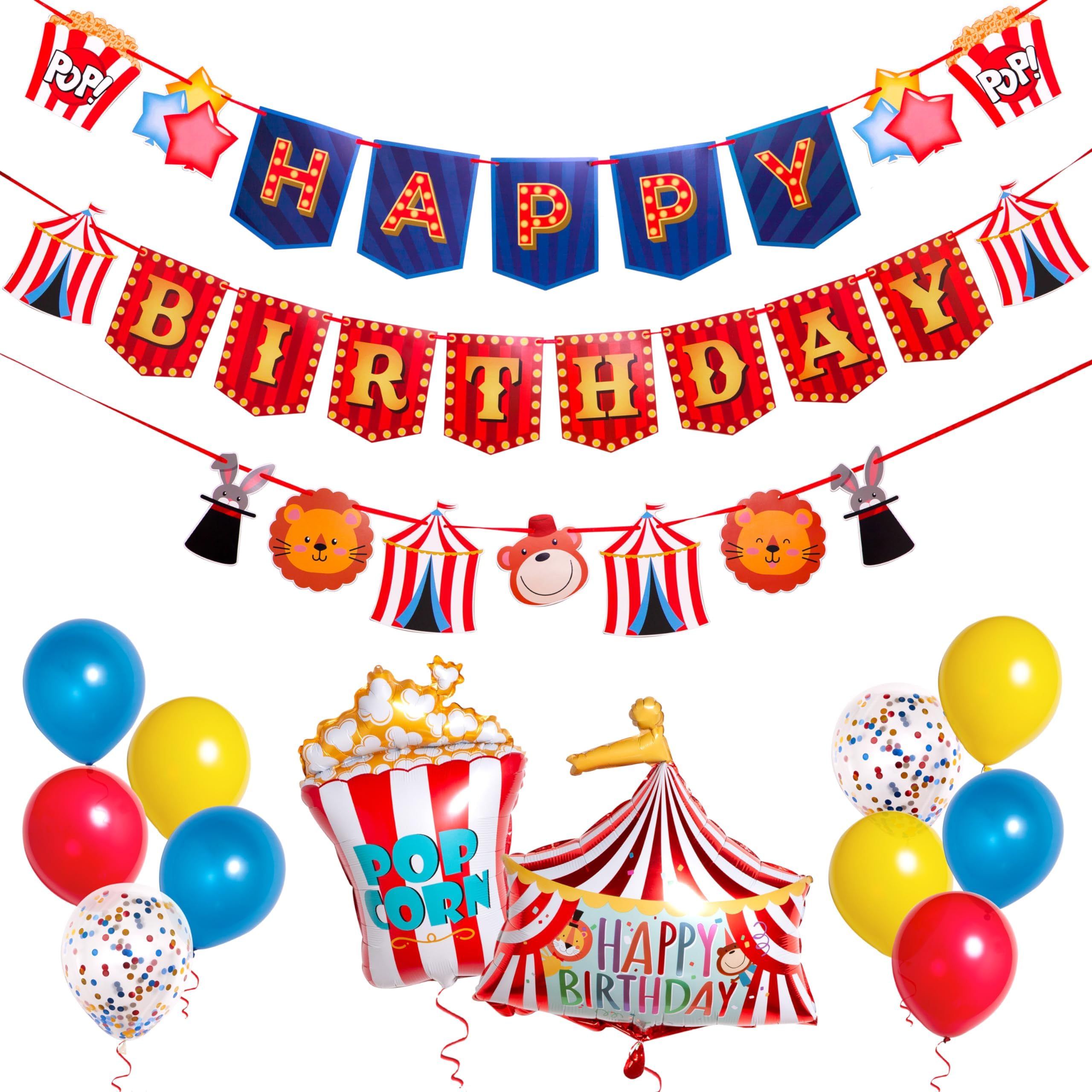 46 Pieces Circus Carnival Party Decoration Set Circus Theme